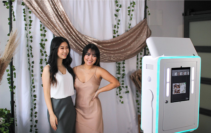 Spring photo booth set-up