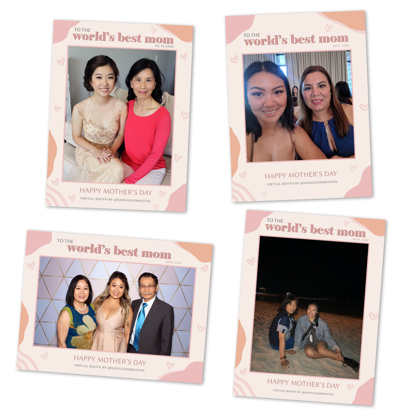 mothers day event using virtual booth frames