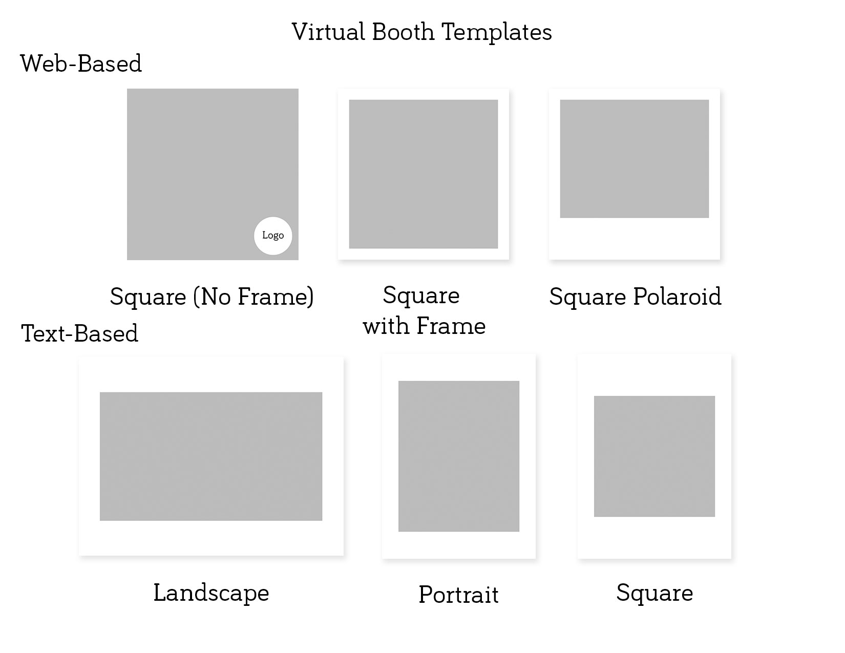 Dang Good Booths Virtual Booth Square Photo Design Layout Template